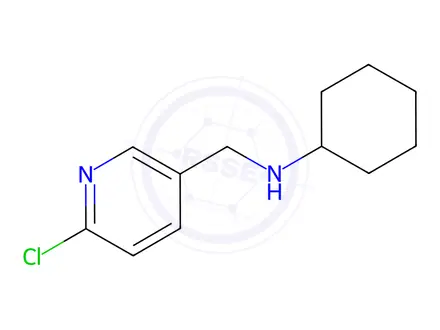 Chemical structure of N-((6-chloropyridin-3-yl)methyl)cyclohexanamine