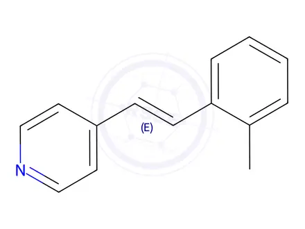 Chemical structure of 4-[(E)-2-(2-methylphenyl)ethenyl]pyridine