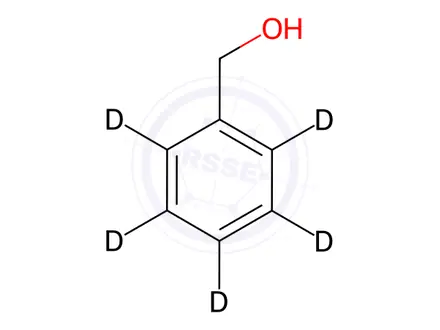 Chemical structure of Benzyl Alcohol D5