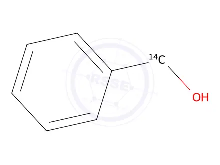Chemical structure of BENZYL ALCOHOL, [7-14C]