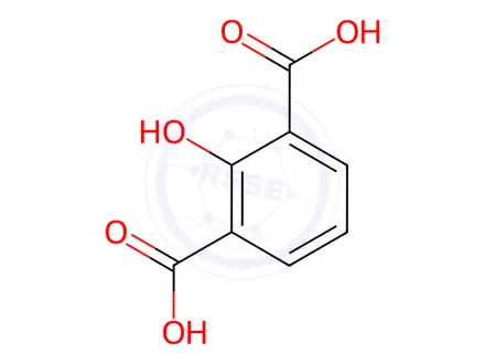 Chemical structure of 2-Hydroxyisophthalic acid