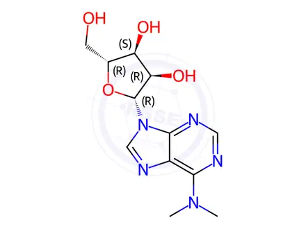 Chemical structure of N6,N6-Dimethyladenosine