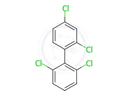 Chemical structure of 2,2',4,6'-Tetrachlorobiphenyl