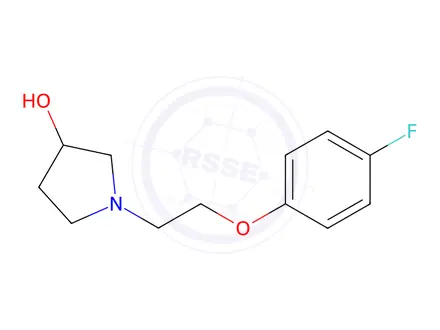 Chemical structure of 1-[2-(4-Fluorophenoxy)ethyl]pyrrolidin-3-ol