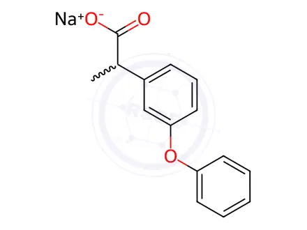 Chemical structure of Fenoprofen Sodium