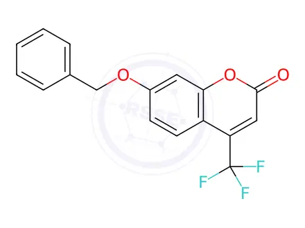 Chemical structure of 7-Benzyloxy-4-(trifluoromethyl)coumarin