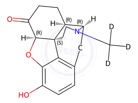 Chemical structure of HYDROMORPHONE D3