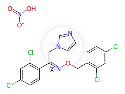 Chemical structure of Oxiconazole nitrate