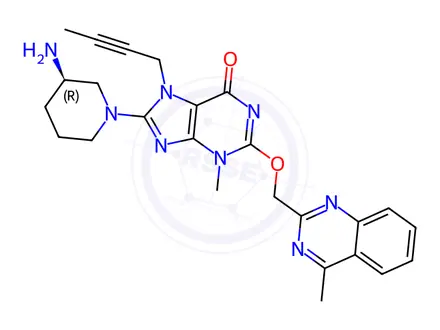 Chemical structure of Linagliptin Impurity 59