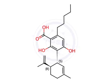 Chemical structure of Cannabidiolic acid