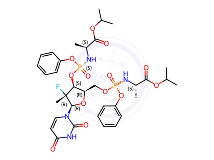 Chemical structure of Sofosbuvir Impurity F (1337482-17-3)