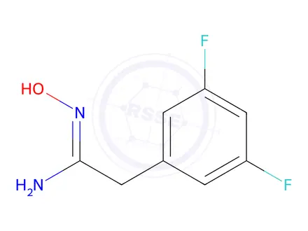 Chemical structure of 2-(3,5-Difluorophenyl)-n'-hydroxyethanimidamide
