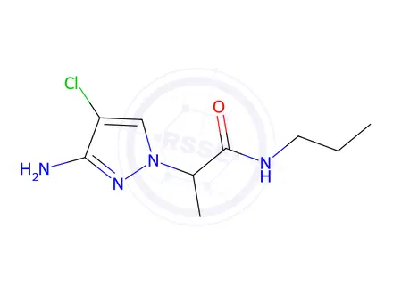 Chemical structure of 2-(3-Amino-4-chloro-1h-pyrazol-1-yl)-N-propylpropanamide