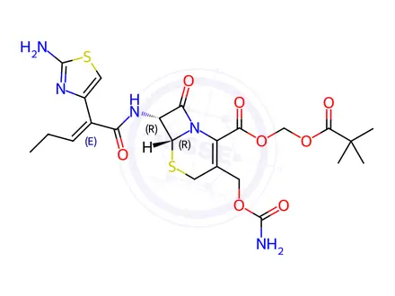 Chemical structure of (E)-Cefcapene Pivoxil