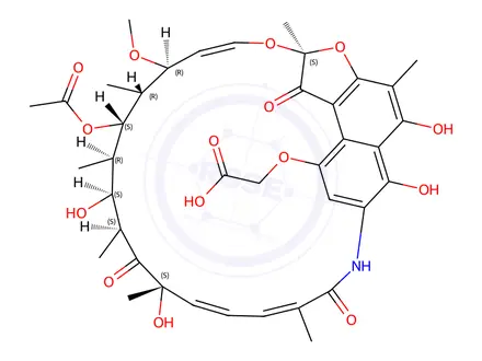 Chemical structure of Rifaximin Impurity D(EP),Rifaximin Y