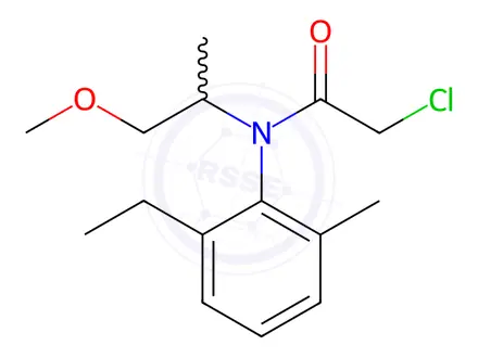 Chemical structure of Metolachlor in acetone