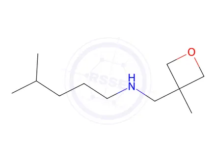 Chemical structure of 4-Methyl-N-((3-methyloxetan-3-yl)methyl)pentan-1-amine