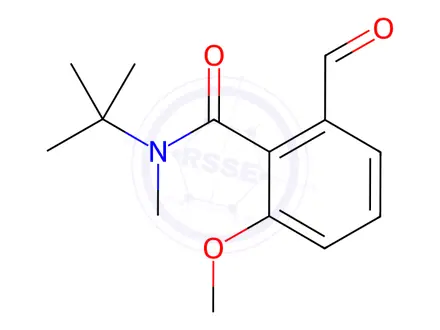 Chemical structure of N-(tert-butyl)-2-formyl-6-methoxy-N-methylbenzamide