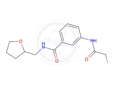 Chemical structure of 3-[(2-Bromoacetyl)amino]-N-(tetrahydro-2-furanylmethyl)benzamide