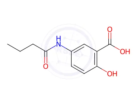Chemical structure of N-Butyryl Mesalazine