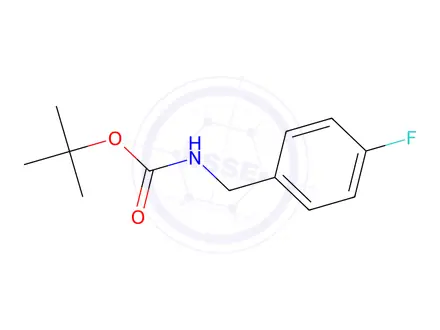 Chemical structure of tert-Butyl (4-fluorobenzyl)carbamate