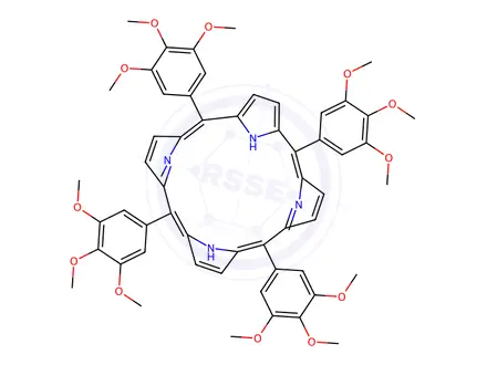 Chemical structure of 5,10,15,20-Tetra(3,4,5-trimethoxyphenyl)porphyrin