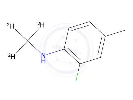 Chemical structure of 2-chloro-4-methyl-N-(methyl-d3)aniline