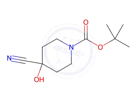 Chemical structure of 1-Boc-4-cyano-4-hydroxypiperidine