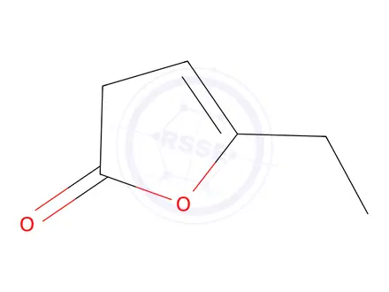 Chemical structure of ethylfuranone,5-ethyl-(3H)-furan-2-one