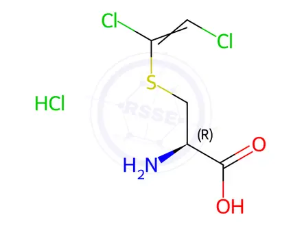 Chemical structure of S-(1,2-Dichlorovinyl)-Cysteine HCl