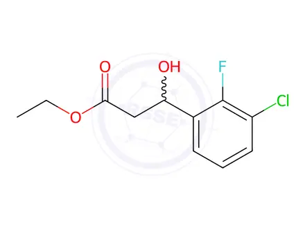 Chemical structure of Ethyl 3-chloro-2-fluoro-β-hydroxybenzenepropanoate