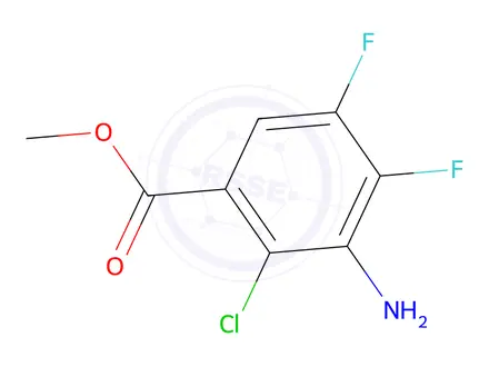 Chemical structure of Methyl 3-amino-2-chloro-4,5-difluorobenzoate