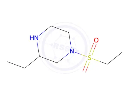 Chemical structure of 3-ethyl-1-ethylsulfonyl-piperazine