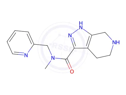 Chemical structure of N-Methyl-N-(pyridin-2-ylmethyl)-4,5,6,7-tetrahydro-1H-pyrazolo[3,4-c]pyridine-3-carboxamide