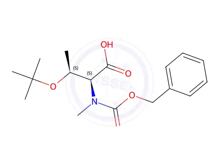 Chemical structure of Z-N-Me-Thr(tBu)-OH·CHA