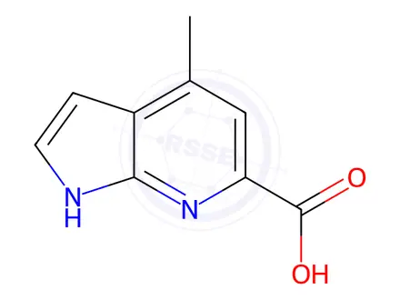 Chemical structure of 4-Methyl-1H-pyrrolo[2,3-b]pyridine-6-carboxylic Acid