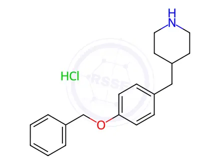 Chemical structure of 4-(4-(Benzyloxy)benzyl)piperidine hydrochloride