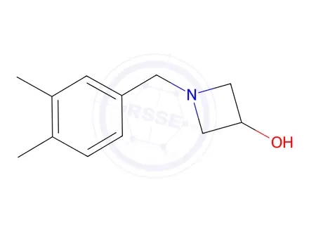 Chemical structure of 1-[(3,4-dimethylphenyl)methyl]azetidin-3-ol