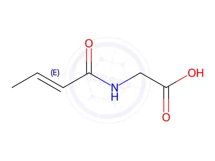 Chemical structure of N-Crotonylglycine