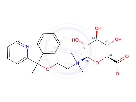 Chemical structure of Doxylamine β-D-Glucuronide (Mixture of diastereomers)