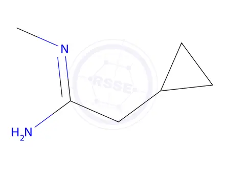 Chemical structure of 2-Cyclopropyl-N-methylacetimidamide