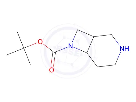 Chemical structure of tert-Butyl 3,7-diazabicyclo[4.2.0]octane-7-carboxylate
