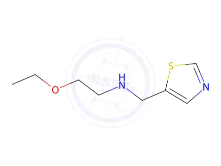 Chemical structure of 2-Ethoxy-N-(thiazol-5-ylmethyl)ethan-1-amine