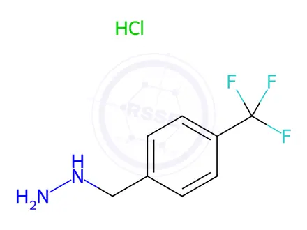 Chemical structure of (4-(Trifluoromethyl)benzyl)hydrazine hydrochloride
