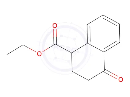 Chemical structure of ethyl 4-oxo-1,2,3,4-tetrahydronaphthalene-1-carboxylate