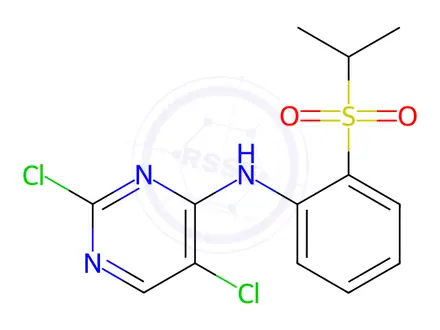 Chemical structure of 2,5-dichloro-N-(2-(isopropylsulfonyl)phenyl)pyrimidin-4-amine