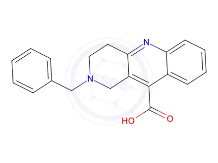 Chemical structure of 2-Benzyl-1,2,3,4-tetrahydro-benzo[b][1,6]naphthyridine-10-carboxylic acid