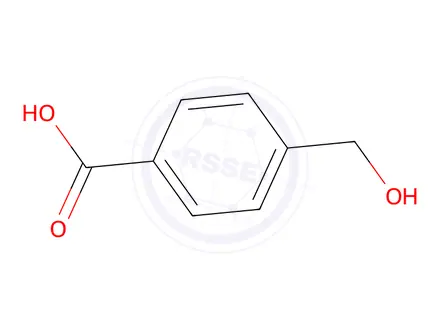 Chemical structure of 4-(hydroxymethyl)benzoic acid