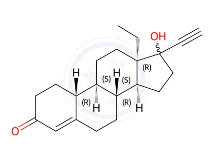 Chemical structure of Norgestrel