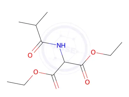 Chemical structure of 1,3-Diethyl 2-(2-methylpropanamido)propanedioate